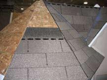 Place shingles in this area to
