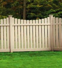 HAVEN SERIES Privacy Fence Series Overview Best ½" x ½" Picket with 2 6" Spacing Decorative White Sand Wicker HOME