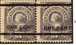 48 x 10 formats. One hundred sets of the stamps overprinted SPECIMEN were also issued. In order to maximize sales, existing Newfoundland issues were recalled.