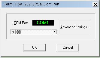 In that case, use the detached COM port ID to properly set the Virtual Com Port dialog box, as shown in the picture below, and then reconnect the serial adapter so that it can be accessed by