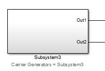 Below is the given configuration of the carrier generators.