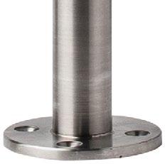 plate with countersunk holes creates a clean look making a cover flange optional w The extremely tight tolerance on the post tubing ensures a precision fit and quick-bonding with fittings w Use