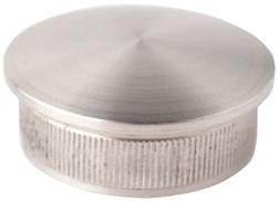 With Material Alloy Finish Weight 9254 ø 1-1/2" x 0.078" Stainless Steel 304 #4 Satin 0.086 lbs. each New Domed Cap ø 1-1/2" 0.