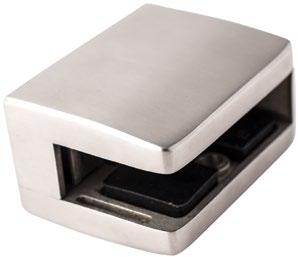 each S7355SB-B* Large 8, 10 or 12mm Square Stainless Steel 316 #4 Satin 0.968 lbs.