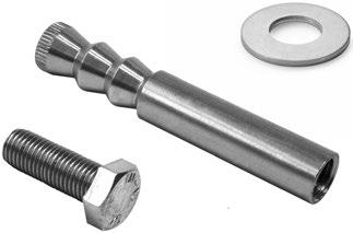 n Metal & Glass Railing Accessories ACCESSORIES FASTENERS Anchor M8 w Sleeve Anchor w Flat top, countersunk head w Suits Hex or Allen tool 4-59/64" w 316 indoor/outdoor use Part # Q-Name Material