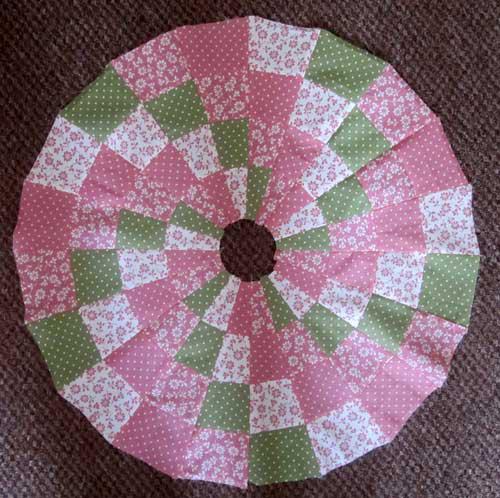 Sew all six sections into a circle.