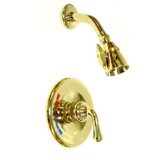 Shower Sets Dynasty single lever shower sets feature a solid brass valve, adjustable