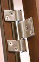 Hardware For security, our folding door systems feature drop bolts and optional multi-point or mortise locks (or