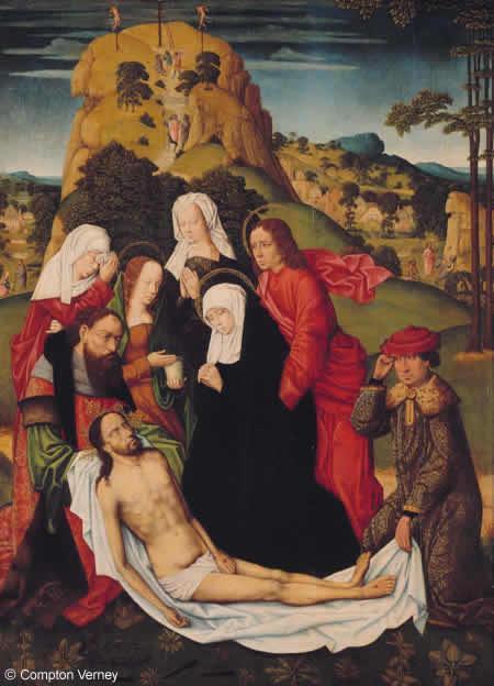 Master of Frankfurt Lamentation over Christ, Early 16th Century Landscape painting was not produced in its own