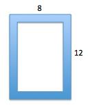 COMMON CORE MATHEMATICS CURRICULUM Lesson 2 7 4 2. Sue wants to make two picture frames like the one given below. a.