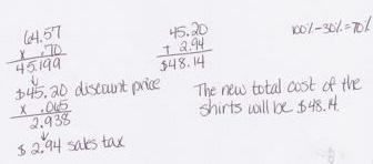 Would the total cost of the shirts including the 6.