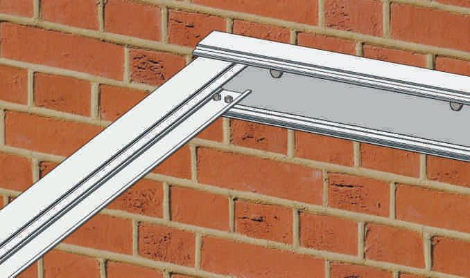 Use a spirit level to make sure the wall plate is fitted level.