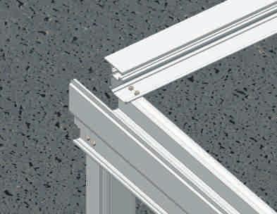 Fit the cover plate centrally over the gutter join line, these plates are fixed using Sikaflex. 13.