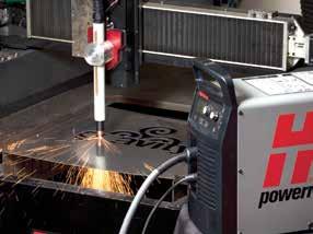 Plasma can cut stainless steel, aluminum, and other metals.