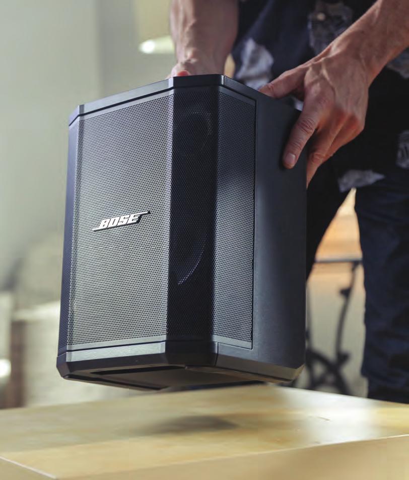 S1 PRO MULTI-POSITION PA SYSTEM Sound like a pro. Anywhere. Sound great anywhere with the Bose S1 Pro Multi-Position PA system.