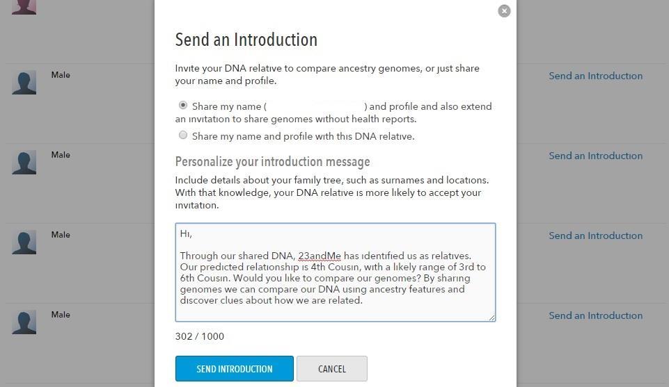 Sharing Genomes At 23andMe, you will need to invite your matches to share genomes.