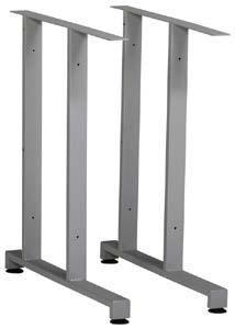 legs] Metal legs 1751 for desk tops [1704/ 1706] 1 Set [= 2 legs], wood inserts are supplied with the