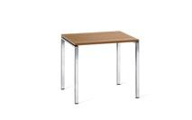 Stacking table, T-leg, mobile, height 730 mm, top dimensions 1600 x 800 mm; stacked dimension + 170 mm.