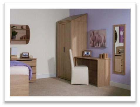 bedroom cabinets, lounge/living units with secure TV