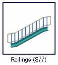 1.8 Create Railings We will now create railings to the stanchions that we just created. For this, we will use the Railings (S77) component.