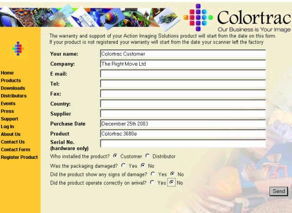Software Installation 3.2 Software Registration The CopySmart application software is an option for SmartLF. Colortrac Ltd. operates a policy of continual product improvement.