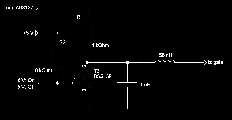 Gate Bias Circuit On Off Switching Pulsed operation: amplifier does not need to be in its operating point when no pulse is present at the RF input Power
