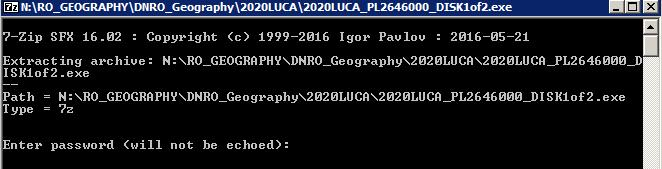 Getting Started Extracting 2020LUCA_<EntityID>_DISK1of2.exe Navigate to the 2020LUCA folder you created.