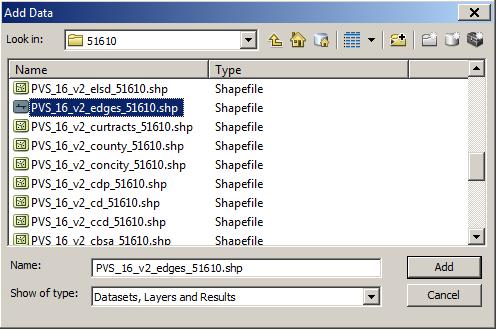 Opening.shp files in Esri ArcGIS Browse for your data.