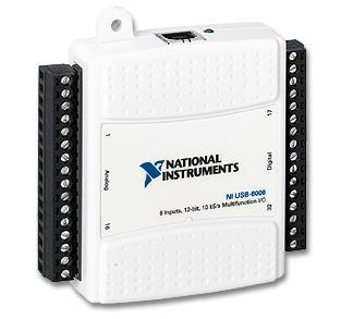 Hardware information National instruments: NI USB-6009 8 analog inputs (14-bit, 48 ks/s) 2 analog outputs (12-bit, 150 S/s); 12
