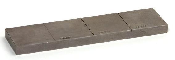 Testing Sample Material: Aluminum 7075-T6 notch crack sample 0.008 in. (0.203 mm), 0.020 in.