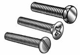Fasteners Bolts and machine screws sizes from ¼ down