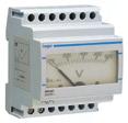 Analogue Voltmeters, Ammeters Analogue voltmeters For domestic and commercial installations Single phase: direct connection Three phase: use of a voltmeter selector switch SK602 see page 4.24.