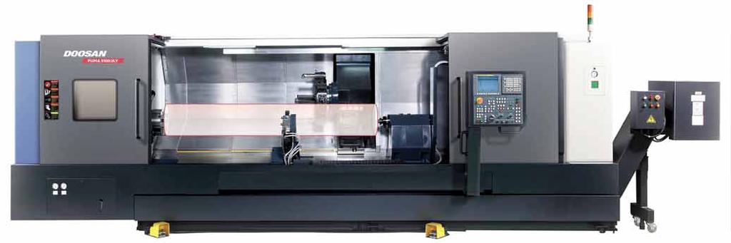 Machining range We have added a high-rigidity bed and special functions and equipment for machining long workpieces. It is the definitive bar workmachine, eliminating all compromise.
