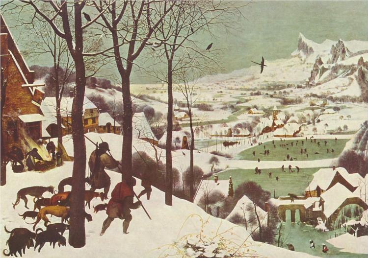 Hunter in the Snow Painted by: Pieter Brueghel In: Antwerp, Belgium When: 1565 You can see it at: Kunsthistorisches Museum, Vienna,
