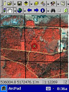 GIS is used in the field to collect data at
