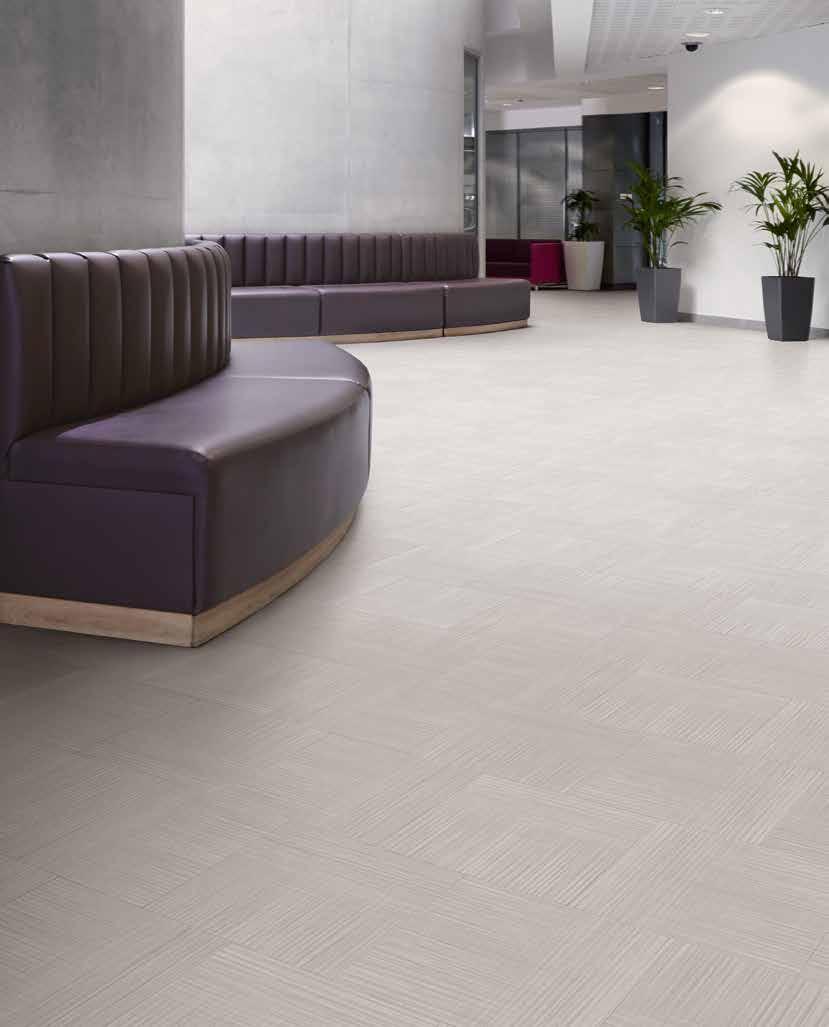 FLUX GRIS Combining light, neutral tones in a textured fashion, this product has a delicate