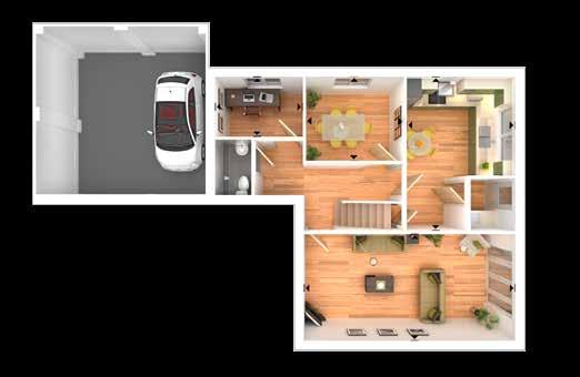 Ground Floor Living Room 6.55m x 3.27m 21'6" x 10'9" Kitchen/Breakfast Area (max.) 3.55m x 3.05m 11'0" x 10'0" Dining Room 3.