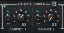 Both cabinets can have the same IR loaded, which tends to increase loudness, or different IRs, which usually results in a richer, more complex cabinet sound.