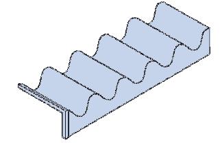 It can also be used to close corrugations where water is discharged into a box gutter. FIG.