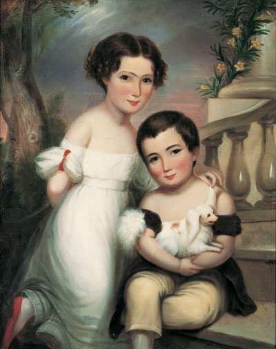 George Cooke (1793 1849) Portrait of Western Berkeley Thomas and Emily Howard Thomas of Augusta, Georgia 1840 This portrait by George Cook depicts the niece and nephew of a prominent Augusta family.