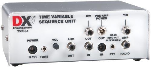 DXE-TVSU-1A - Time Variable Sequencer Unit The DX Engineering TVSU-1A Time Variable Sequencer Unit is a microprocessor-based transmit / receive controlsignal delay unit.