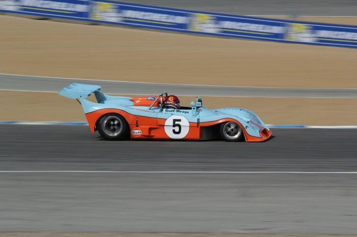 Shutter speed 1/100, aperture F18, focal length 200mm. As the laps passed at Laguna Seca, I reduced the shutter speed in increments to see how low I could go and still get good photos.