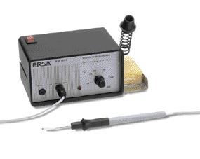 The Power tool soldering iron is a further highlight of this soldering station which has a l ready won several design prizes: enormous capacity, small dimensions.