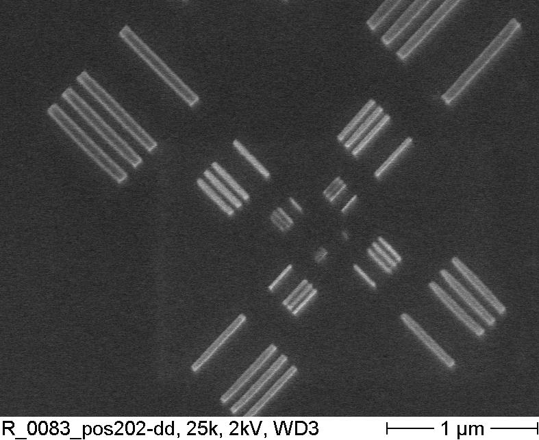 200x electron-optical reduction 60nm PMMA (image