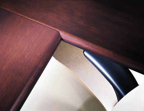 Counter-profile edges allow two surfaces to meet for a smooth, clean look.