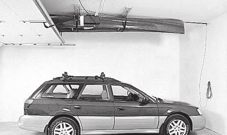 STEP 1: DETERMINE HOISTER LOCATION A. Plan the Installation Pull car into garage with object on car rack.
