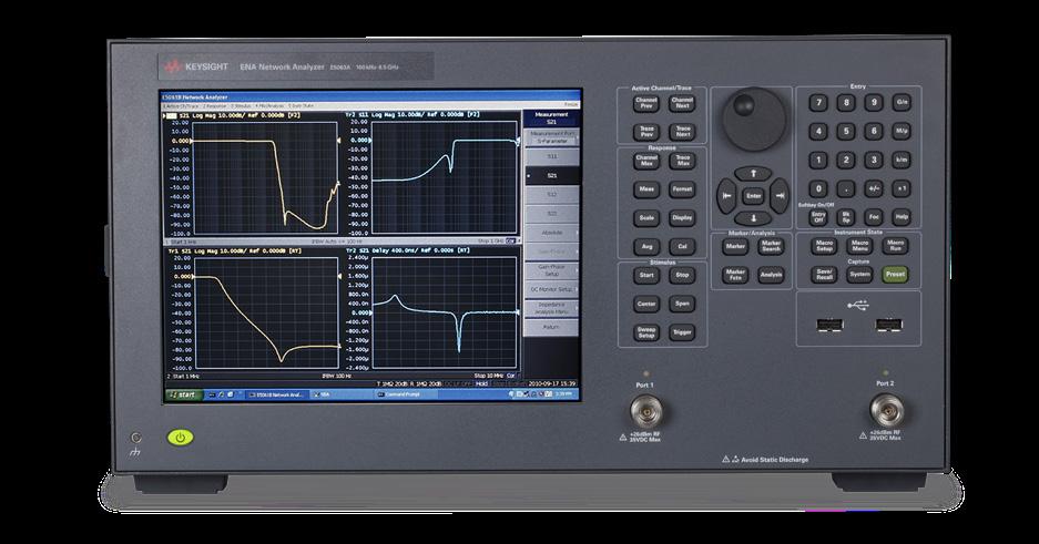03 Keysight E5063A ENA Vector Network Analyzer - Brochure Drive Down The Cost of Test for RF Passive Components Solid performance at an affordable price The