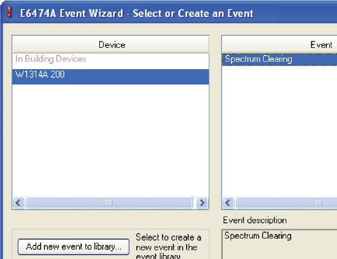4. Select Event Wizard from the Confi guration pull-down