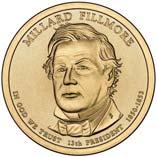 144 Presidential Dollars Presidential Millard Dollars Filmore Abraham Lincoln KM# 475 8.07 g.
