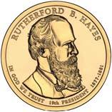 Presidential Dollars 145 Rutherford B. Hayes 2012P 5,460,000 2.00 3.